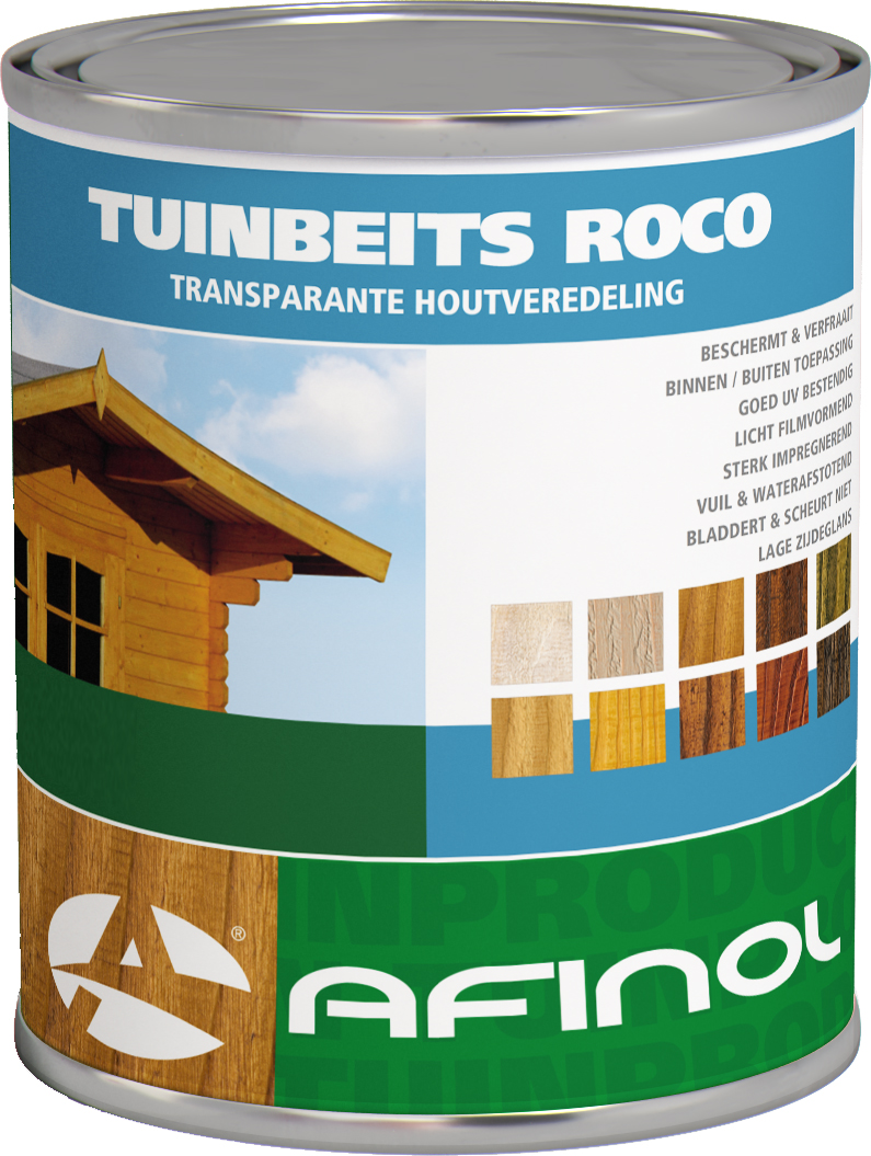 Afinol Tuinbeits Roco Transparant Antraciet 750 ml