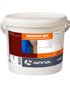 Afinol Muurverf binnen en buiten 10 ltr Wit | Mat
