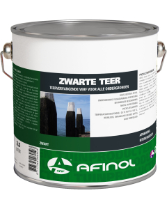 Afinol Zwarte Teer Teervervangende Verf Voor Alle Ondergronden Bitumenverf