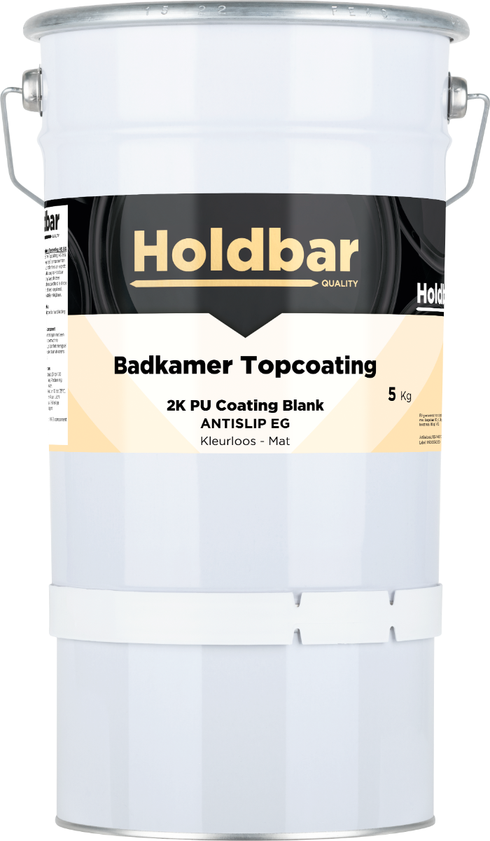 Holdbar 2K Badkamer Topcoating Mat Antislip (Extra Grof) 5 kg