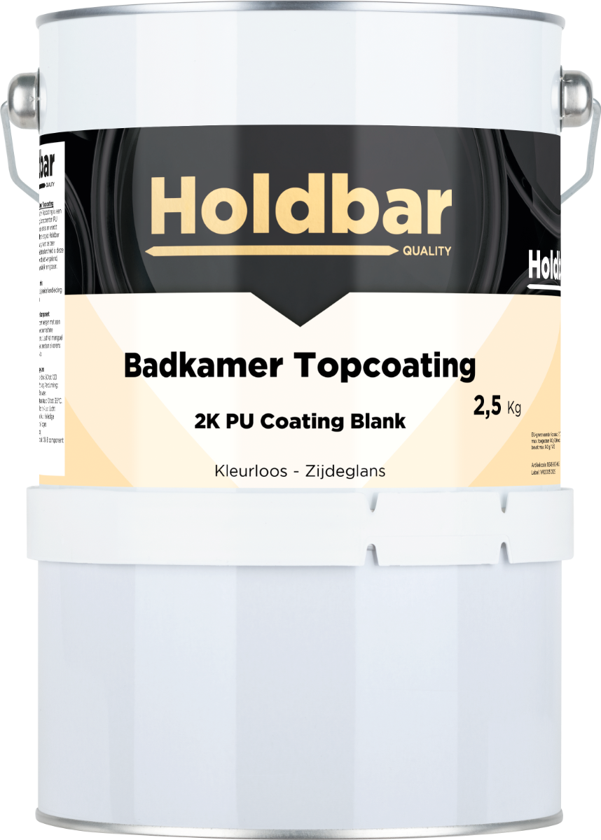 Holdbar Badkamer Topcoating Zijdeglans 2,5 kg