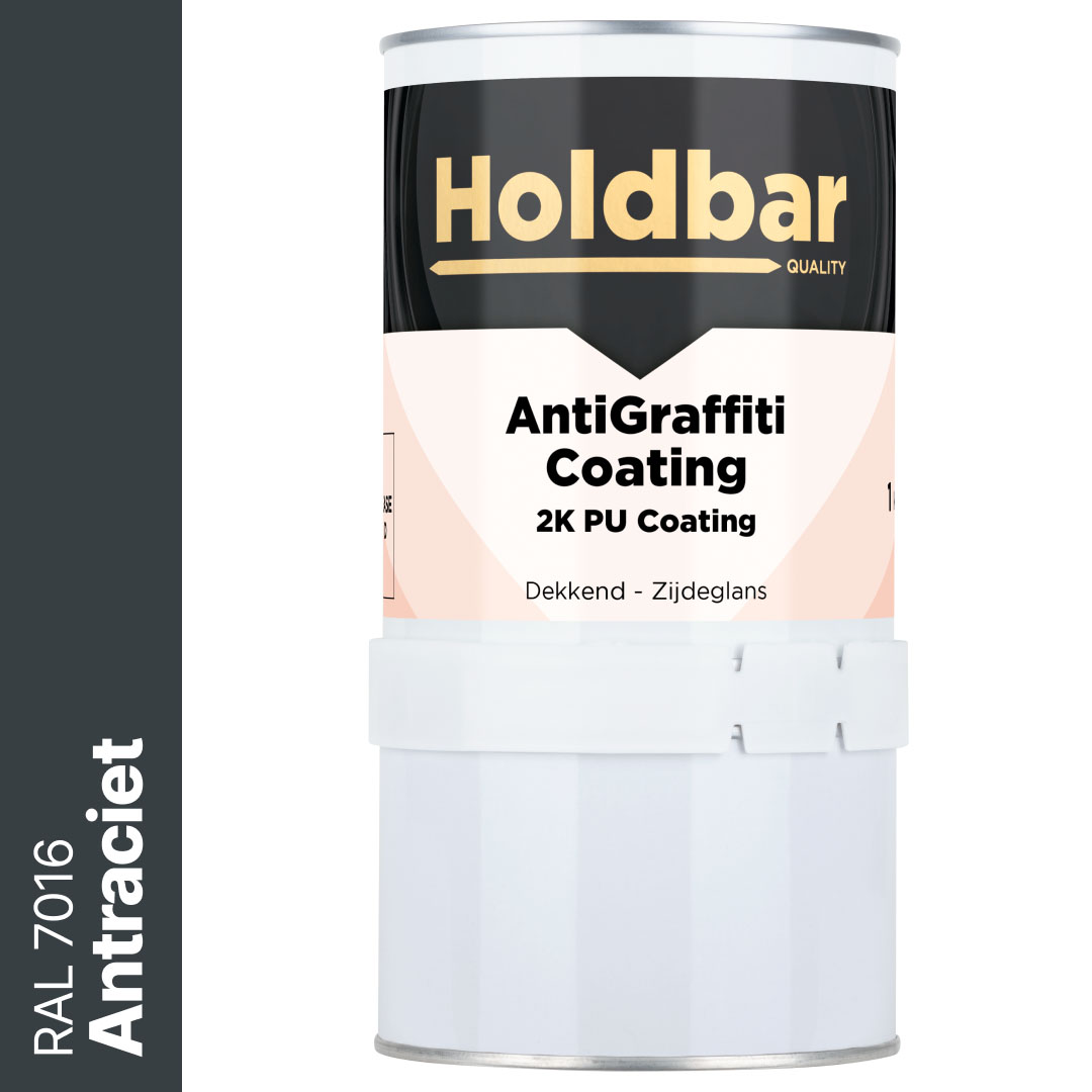 Holdbar Anti Graffiti Coating Antracietgrijs (RAL 7016) 1 Kg