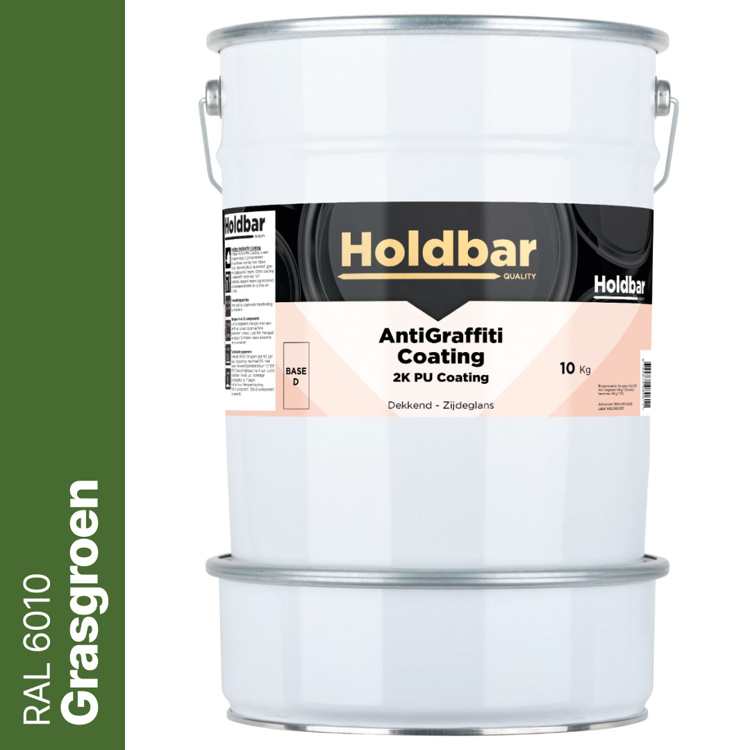 Holdbar Anti Graffiti Coating Grasgroen (RAL 6010) 10 Kg