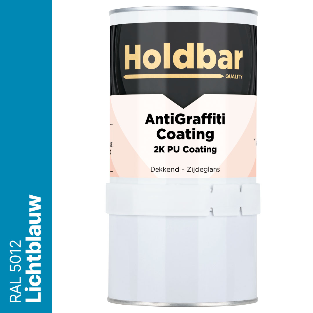 Holdbar Anti Graffiti Coating Lichtblauw (RAL 5012) 1 Kg