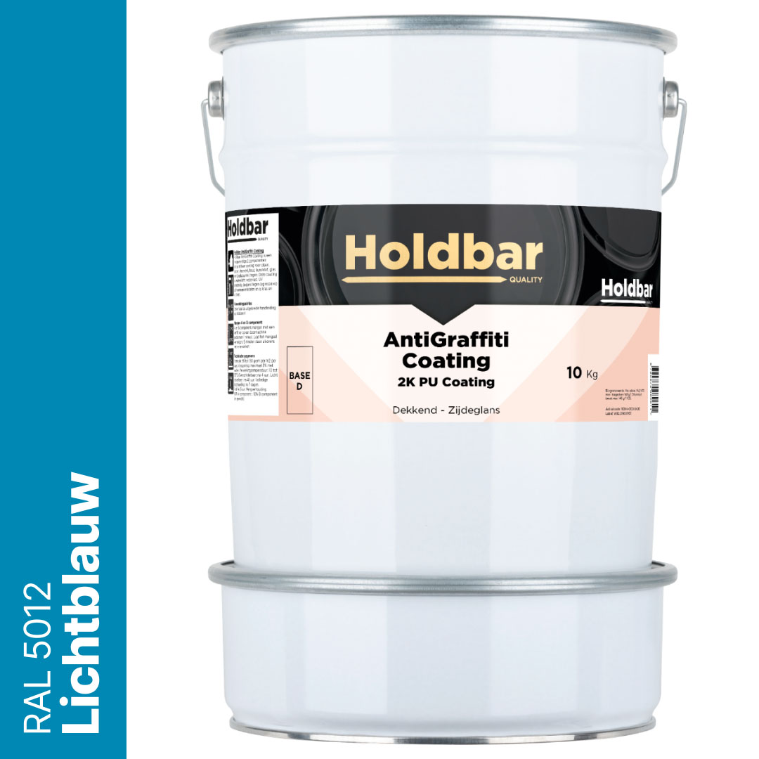 Holdbar Anti Graffiti Coating Lichtblauw (RAL 5012) 10 Kg
