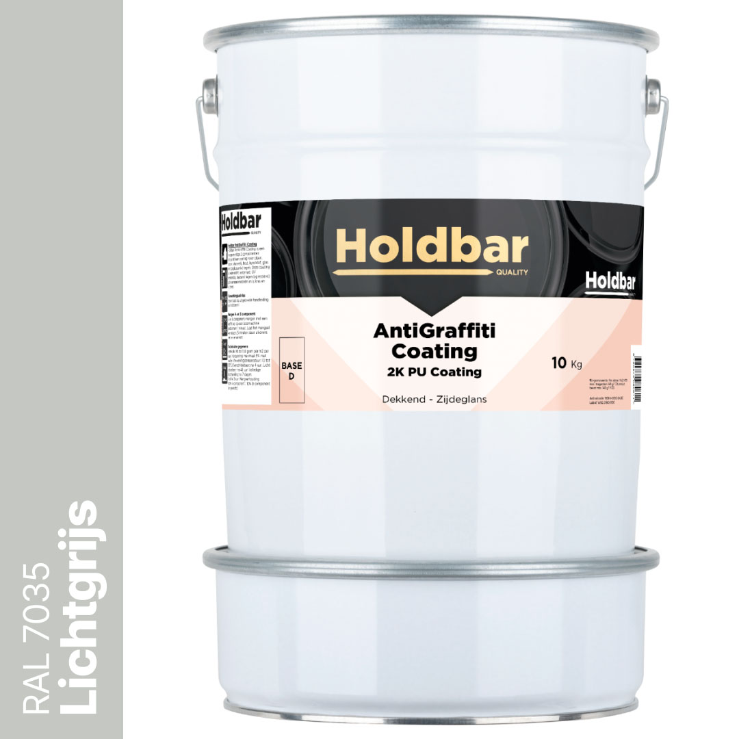 Holdbar Anti Graffiti Coating Lichtgrijs (RAL 7035) 10 Kg