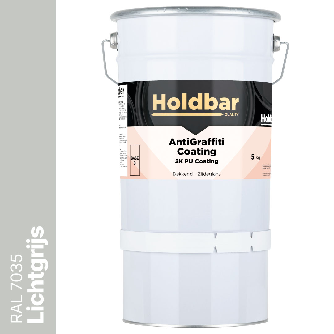 Holdbar Anti Graffiti Coating Lichtgrijs (RAL 7035) 5 Kg