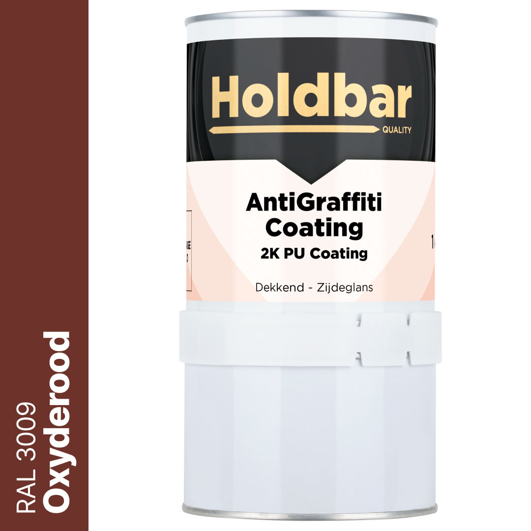 Holdbar Anti Graffiti Coating Oxyderood (RAL 3009) 1 Kg