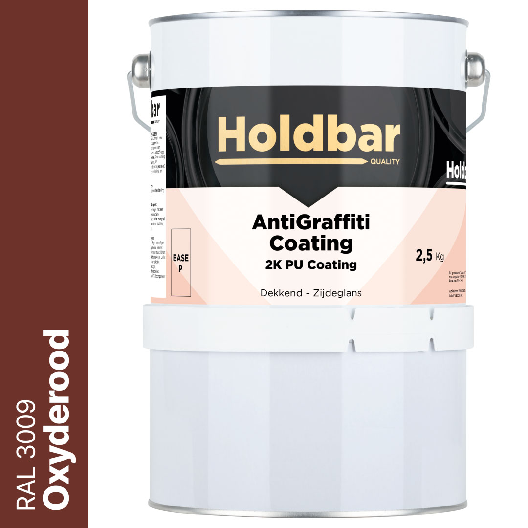 Holdbar Anti Graffiti Coating Oxyderood (RAL 3009) 2,5 Kg