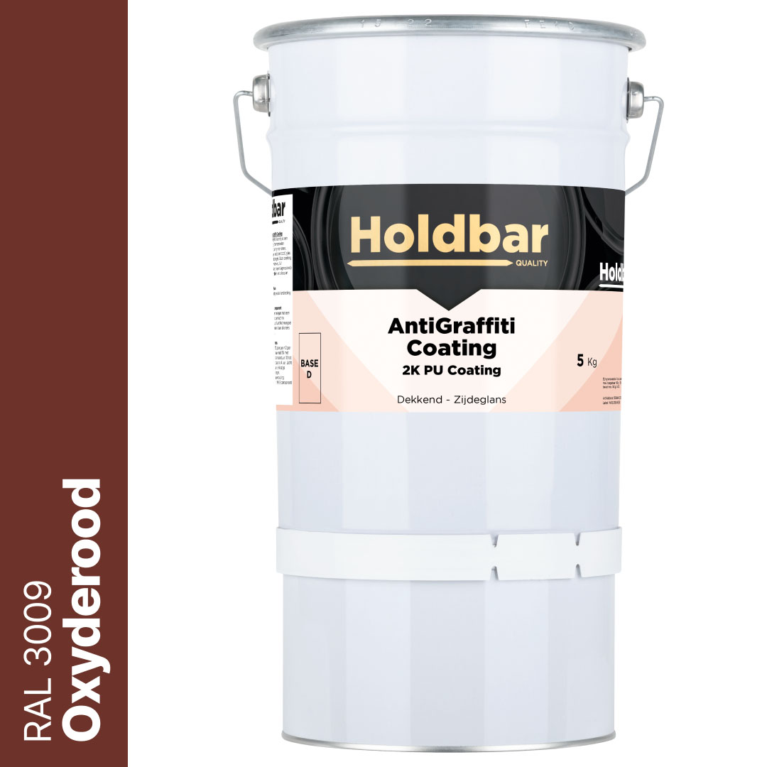Holdbar Anti Graffiti Coating Oxyderood (RAL 3009) 5 Kg