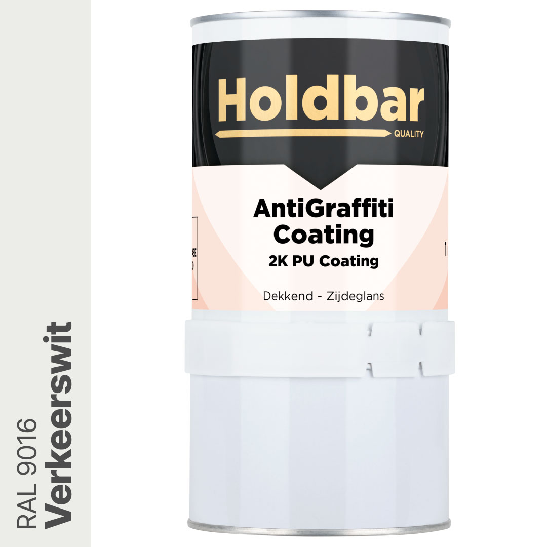 Holdbar Anti Graffiti Coating Verkeerswit (RAL 9016) 1 Kg