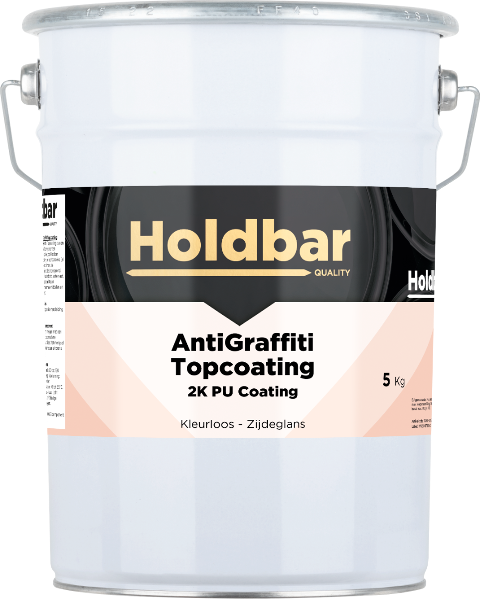 Holdbar Anti Graffiti Topcoating Zijdeglans 5 Kg