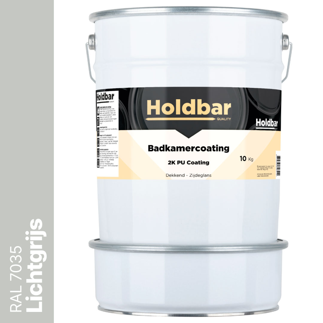 Holdbar Badkamercoating Lichtgrijs (RAL 7035) 10 kg