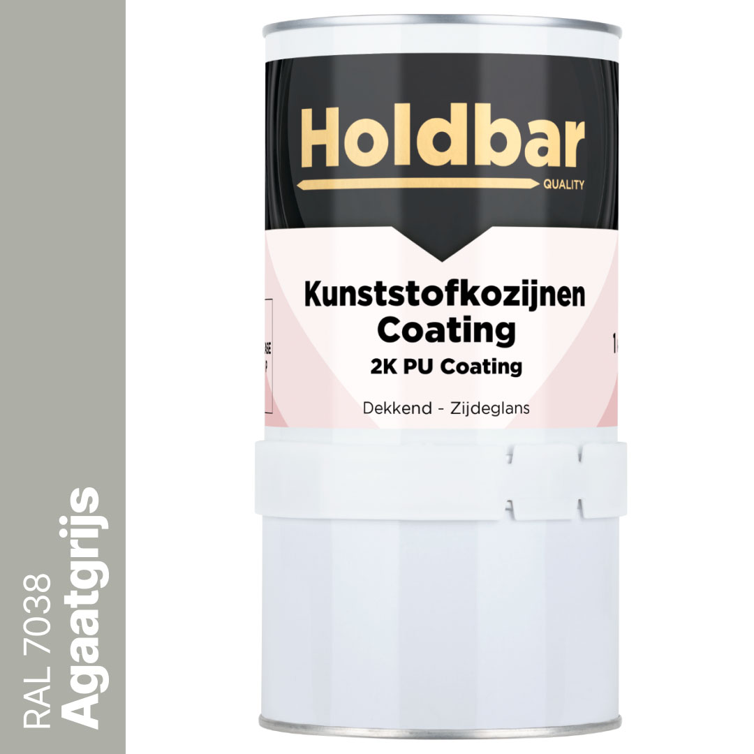 Holdbar Kunststofkozijnen Coating Agaatgrijs (RAL 7038) 1 Kg