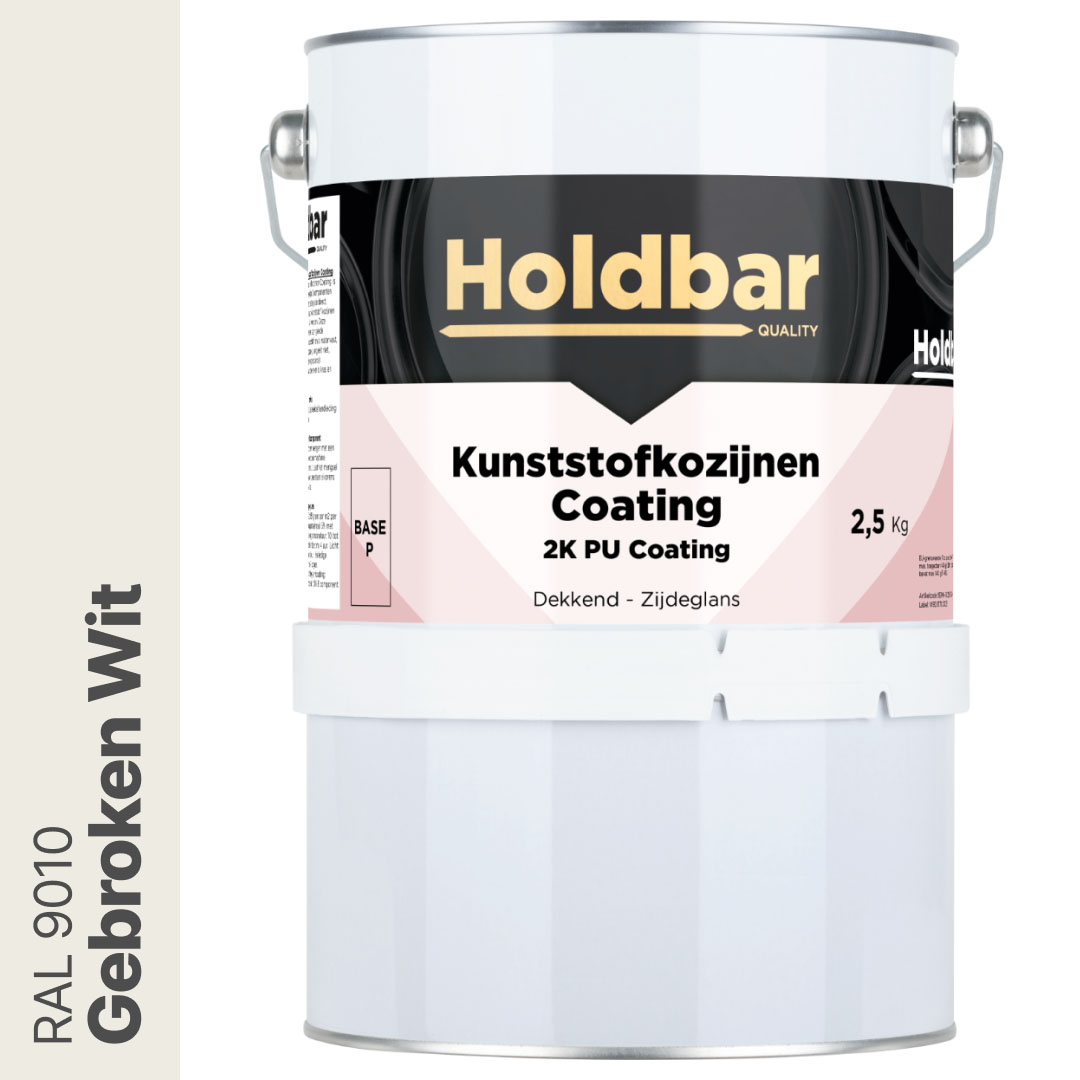 Holdbar Kunststofkozijnen Coating Gebroken Wit (RAL 9010) 2,5 Kg