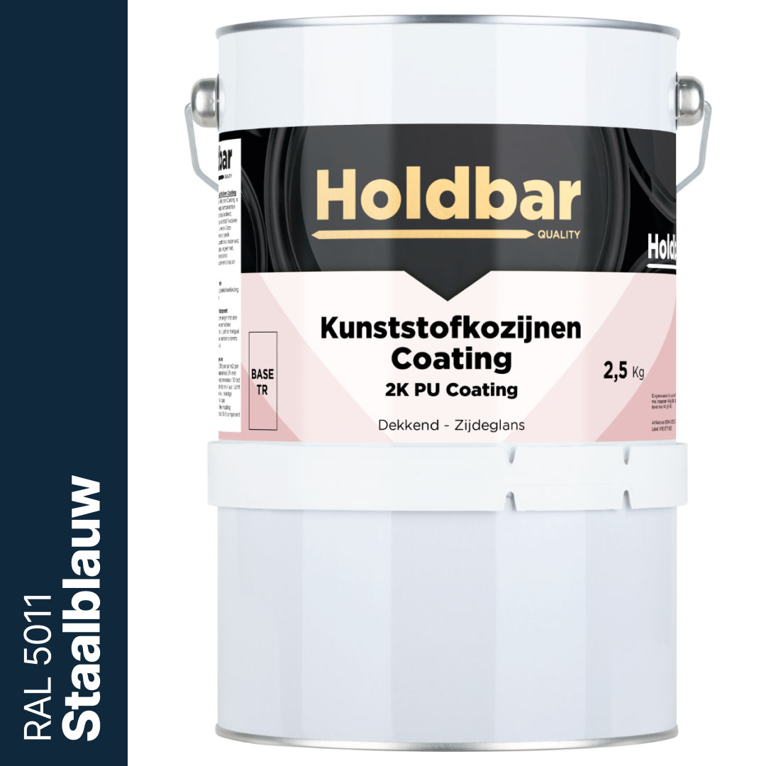 Holdbar Kunststofkozijnen Coating Staalblauw (RAL 5011) 2,5 Kg