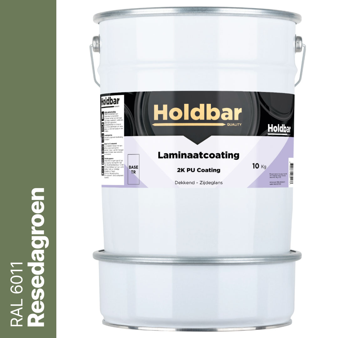 Holdbar Laminaatcoating Resedagroen (RAL 6011) 10 Kg