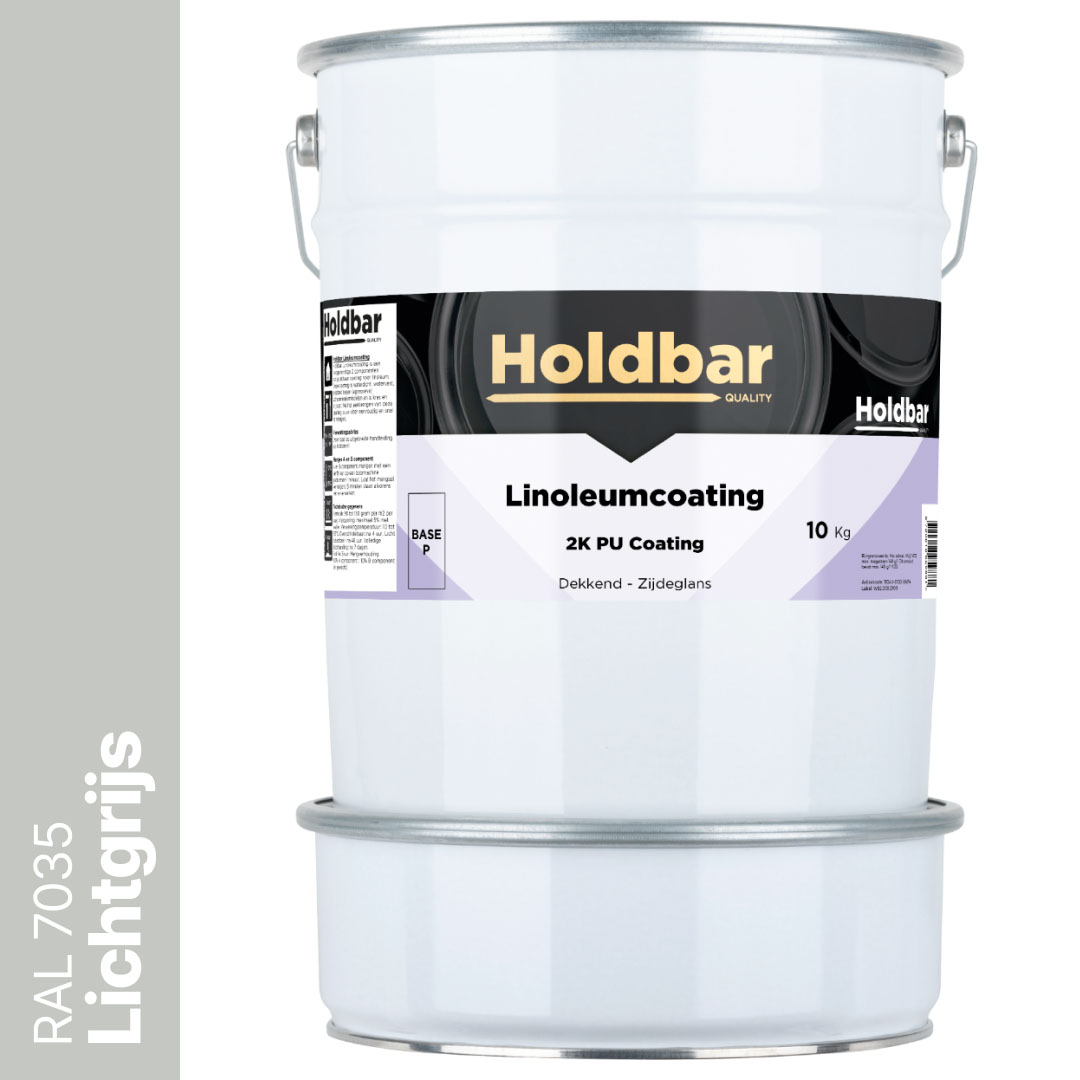 Holdbar Linoleumcoating Lichtgrijs (RAL 7035) 10 Kg