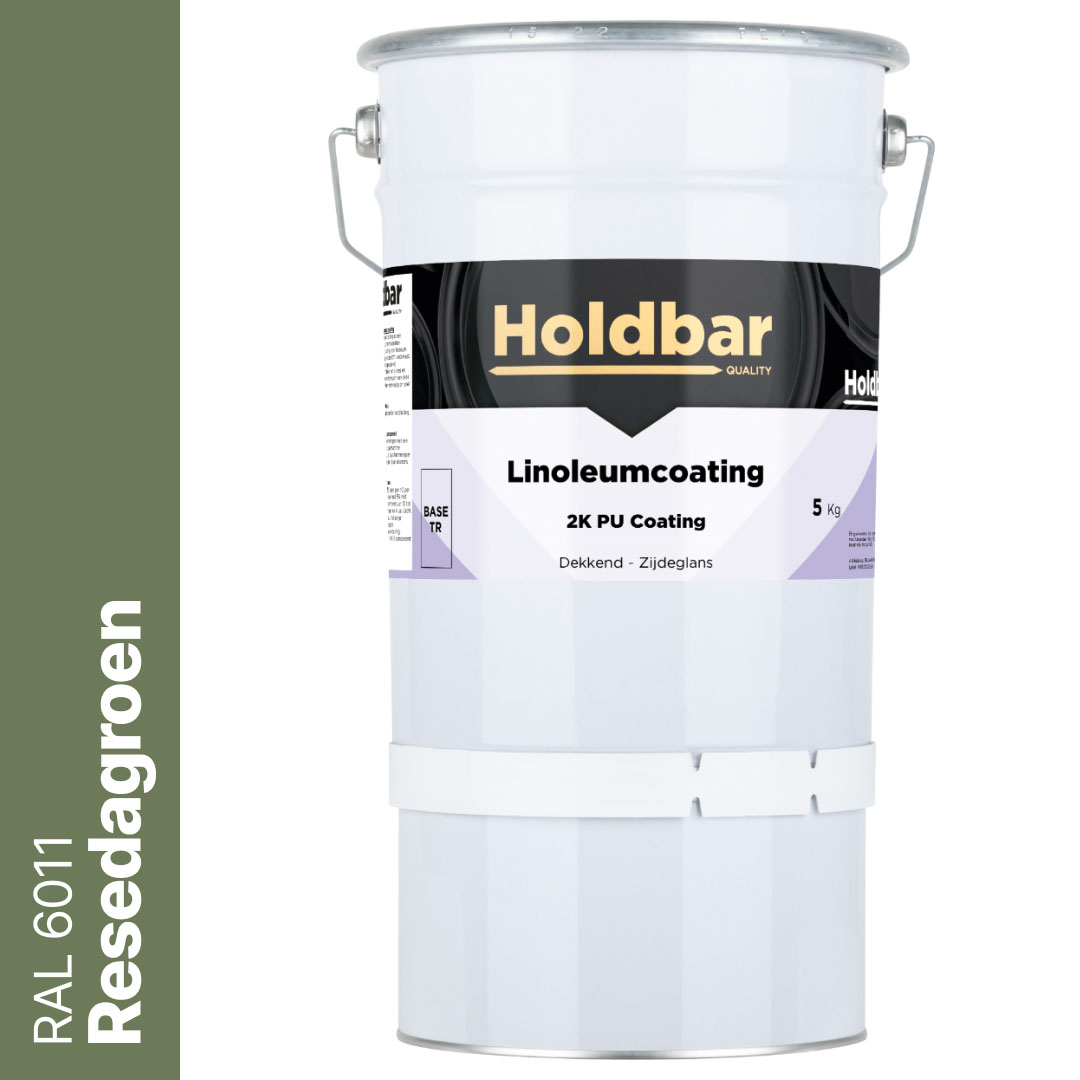 Holdbar Linoleumcoating Resedagroen (RAL 6011) 5 Kg
