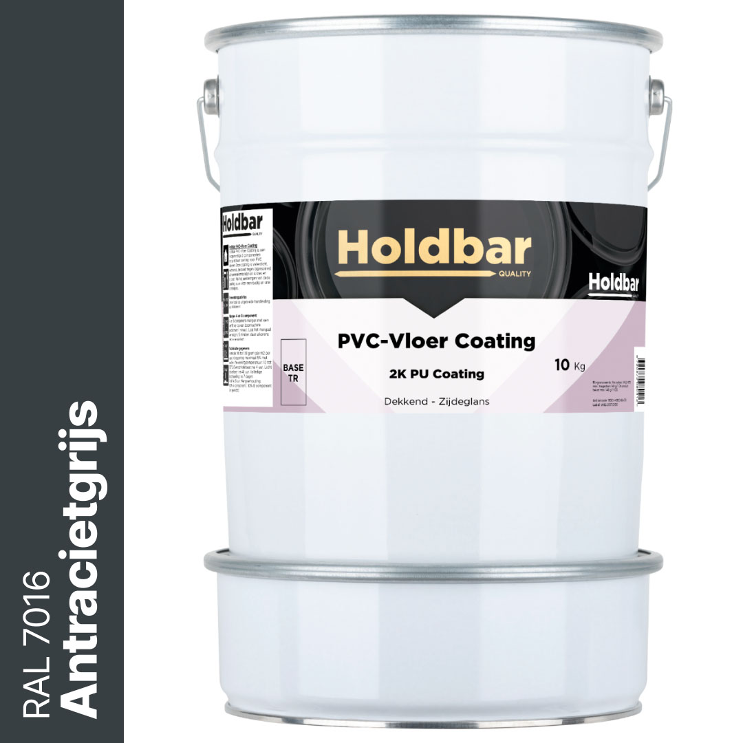 Holdbar PVC-Vloer Coating Antracietgrijs (RAL 7016) 10 Kg