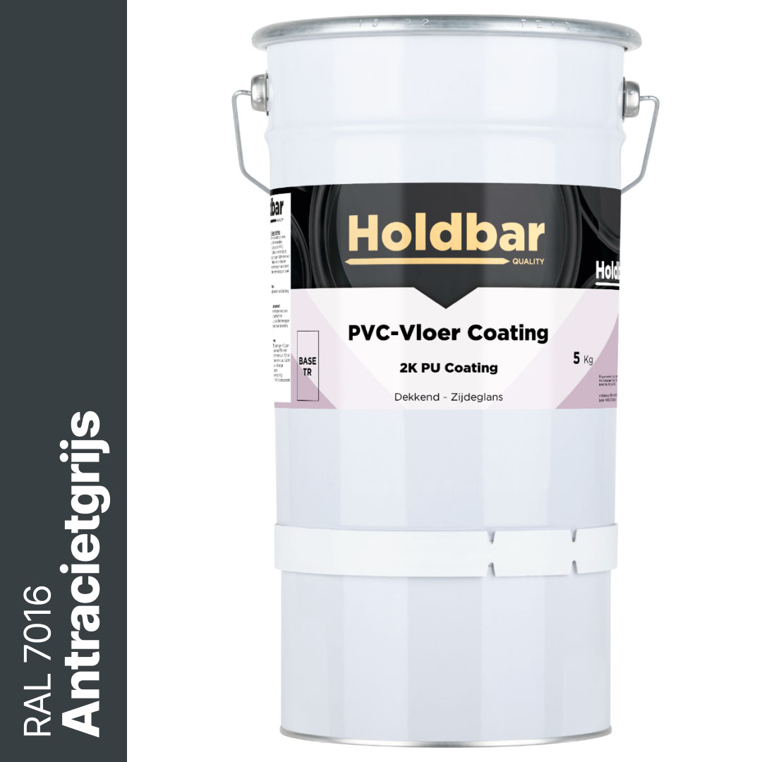 Holdbar PVC-Vloer Coating Antracietgrijs (RAL 7016) 5 Kg