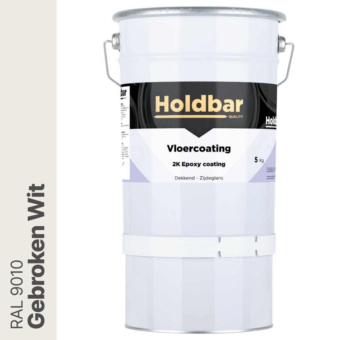 Holdbar Vloercoating Gebroken Wit (RAL 9010) 5 kg afbeelding