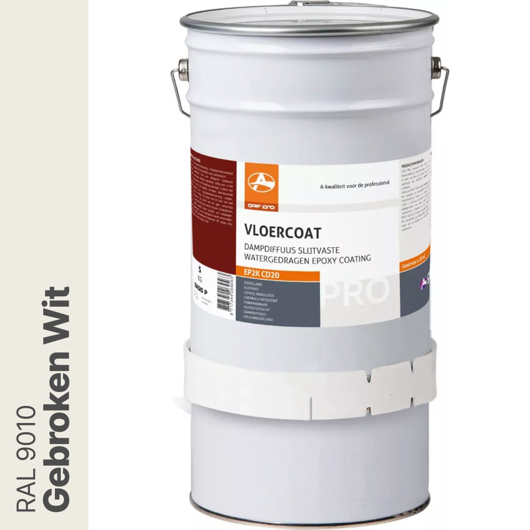 OAF PRO 2K Epoxy Vloercoating CD20 Gebroken wit (RAL 9010) 5 kg afbeelding