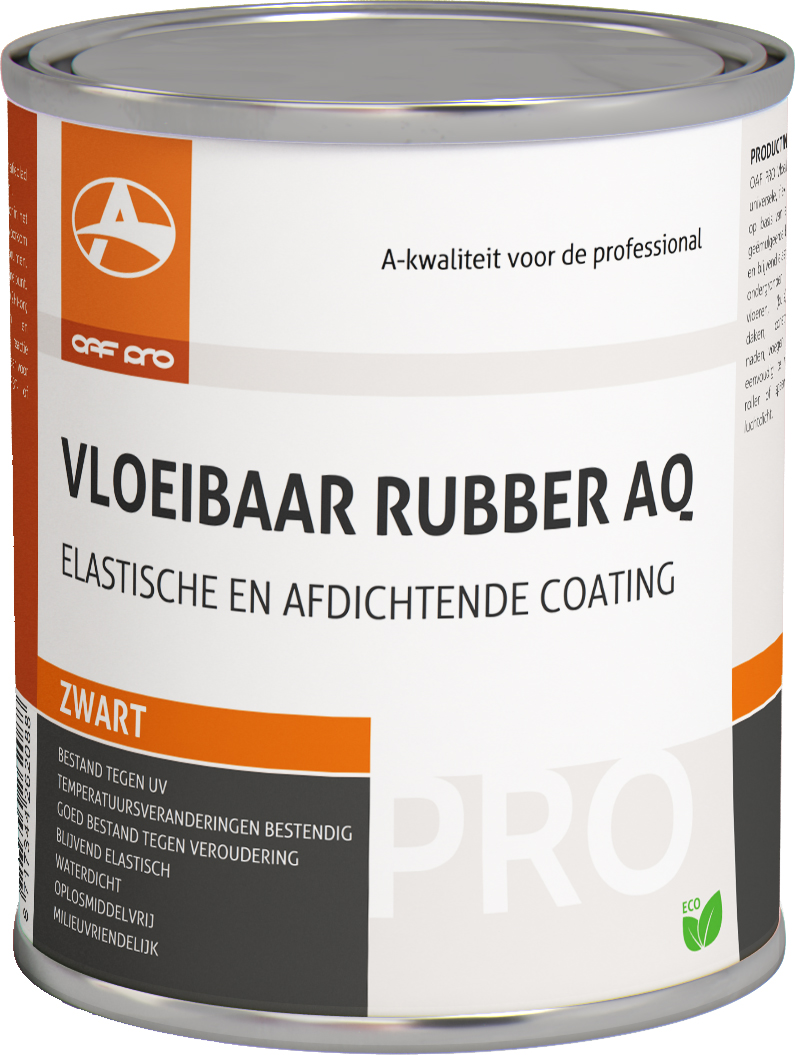 OAF PRO Vloeibaar Rubber AQ Zwart 750 ml