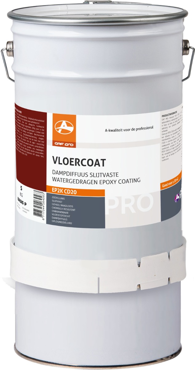 OAF PRO 2K Epoxy Vloercoating CD20 Gebroken wit (RAL 9010) 5 kg