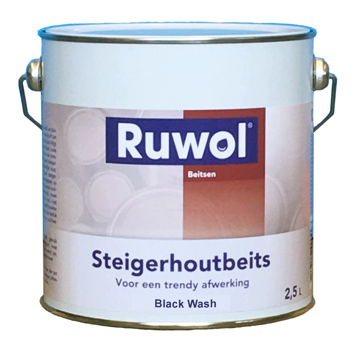Ruwol Steigerhoutbeits Black Wash 2,5 liter