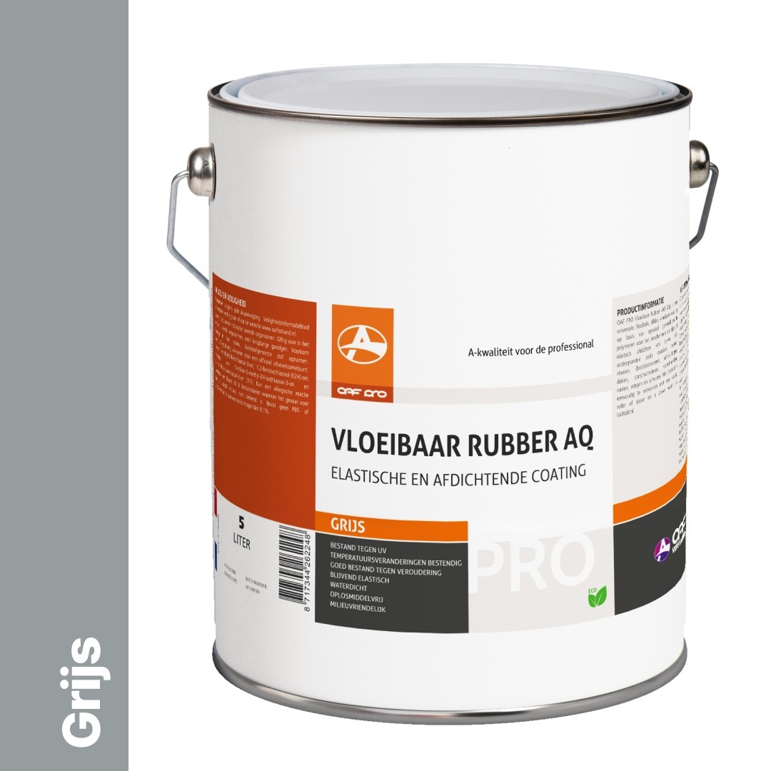 OAF PRO Vloeibaar Rubber AQ Grijs 5 liter