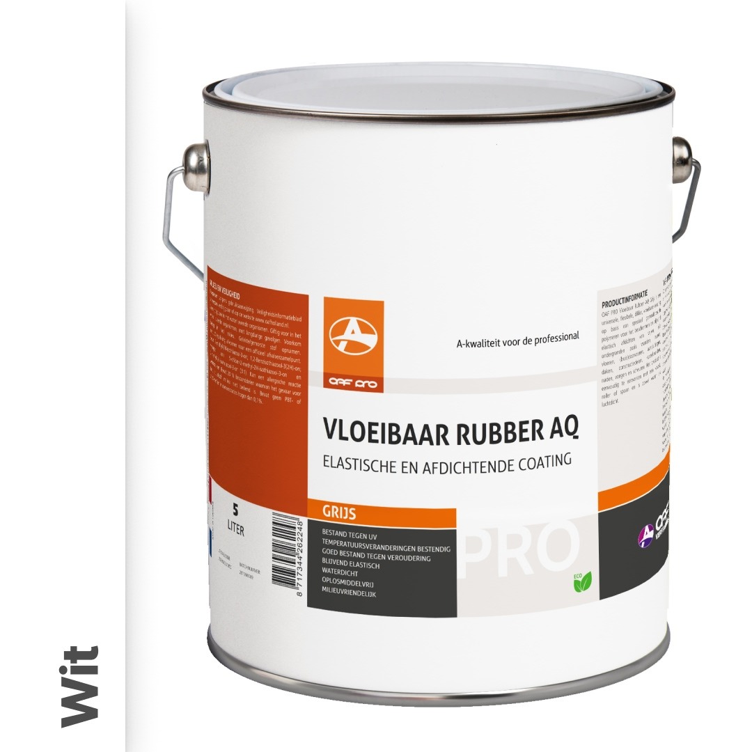 OAF PRO Vloeibaar Rubber AQ Wit 5 liter