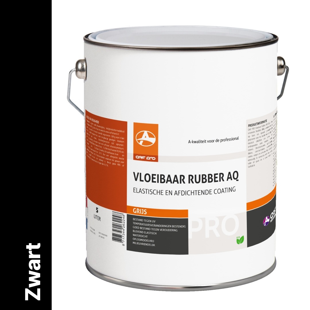 OAF PRO Vloeibaar Rubber AQ Zwart 5 liter afbeelding 1